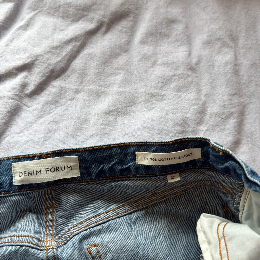 Aritzia Denim Forum The '90s Iggy Lo-rise Baggy Jean in 5 Yrs Kiss N Tell Bl - Picture 3 of 3